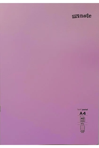 Lila Renk Defter 80 Yaprak Çizgili